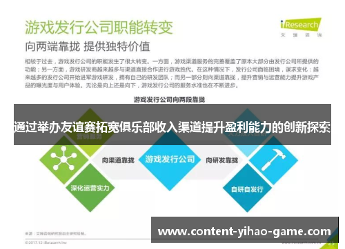 通过举办友谊赛拓宽俱乐部收入渠道提升盈利能力的创新探索 通过举办友谊赛拓宽俱乐部收入渠道提升盈利能力的创新探索